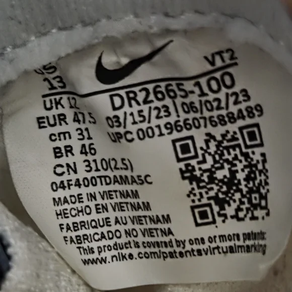 Nike ReactX Infinity Run 4 White Black Light Crimson Men Sneakers Shoes 13 - Picture 9 of 9